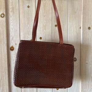 Cole Haan basket weave hand bag